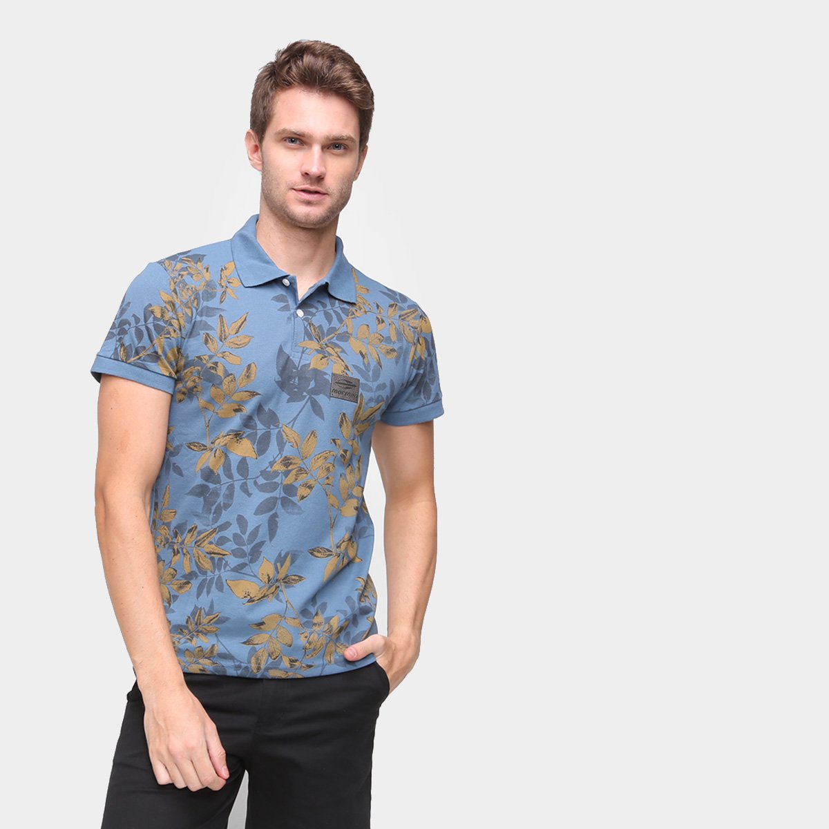 Camisa Polo Mormaii Plaq Full Print Masculina