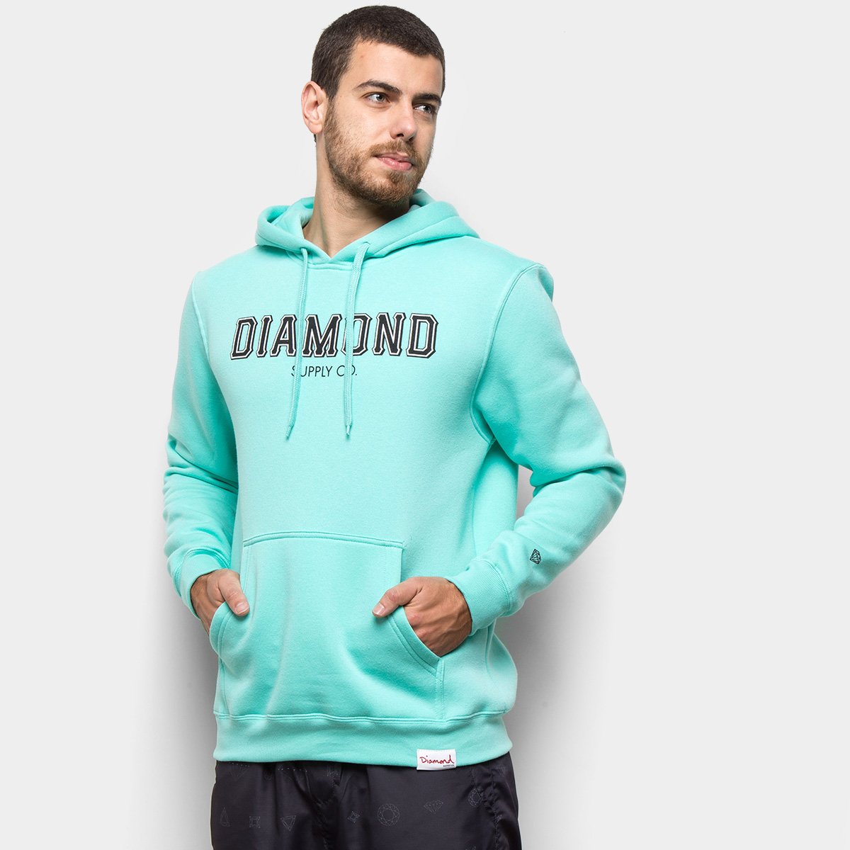 Moletom Diamond SF Hoodie Cangur Masculino