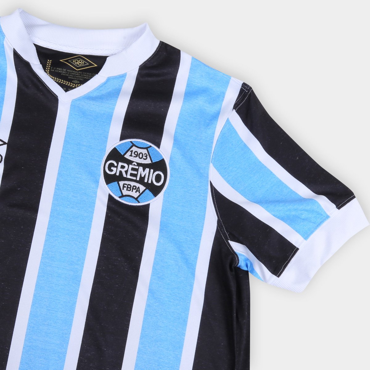 Camisa Grêmio I 1981 s/n° Torcedor Edição Especial Umbro Masculina - Tam: P - 3