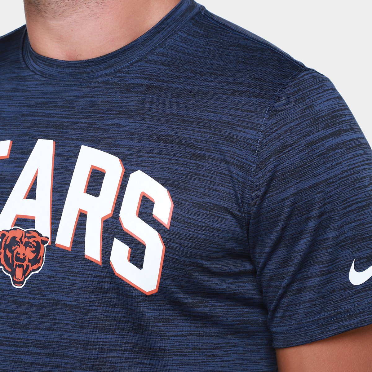 Camiseta Nike Chicago Bears Drop 2 Dri-FIT Team Velocity Masculina - Tam: P - 2