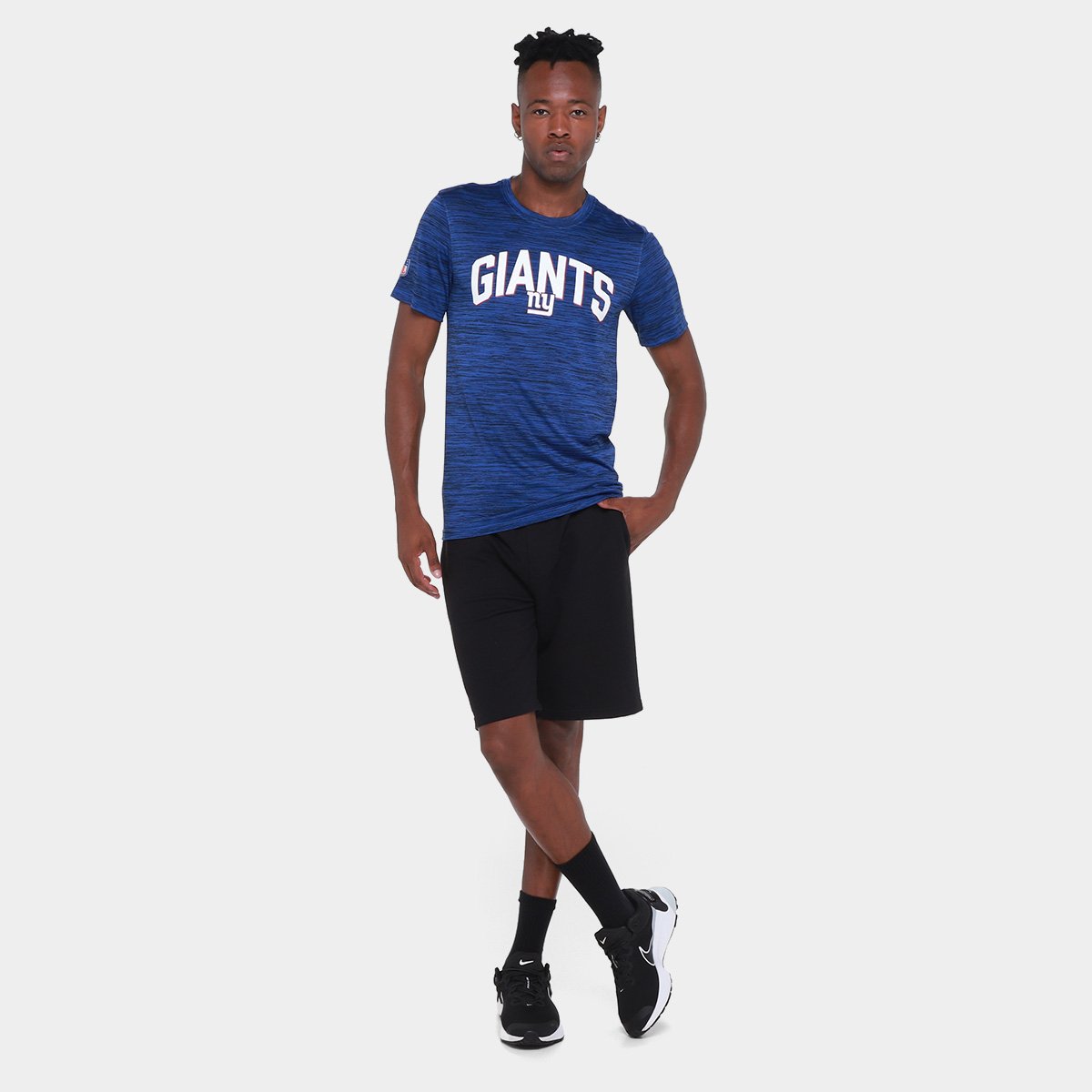 Camiseta Nike New York Giants Drop 2 Dri-FIT Team Velocity Masculina - Tam: EGG - 3