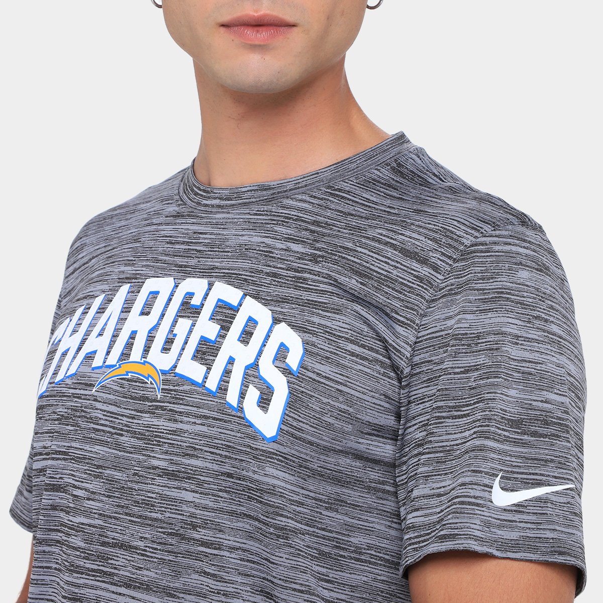 Camiseta NFL Los Angeles Chargers Drop 2 Nike Dri-Fit Team Velocity Masculina - Tam: M - 2