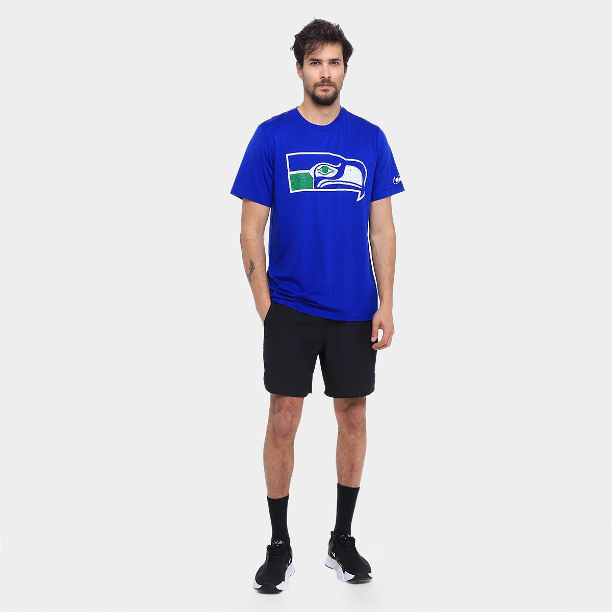 Camiseta NFL Seattle Seahawks Nike Masculina - Tam: P - 3