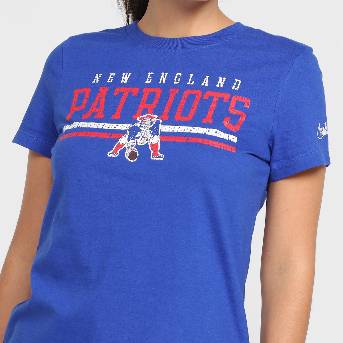 Camiseta Nike NFL New England Patriots Historic Feminina - Tam: P - 2