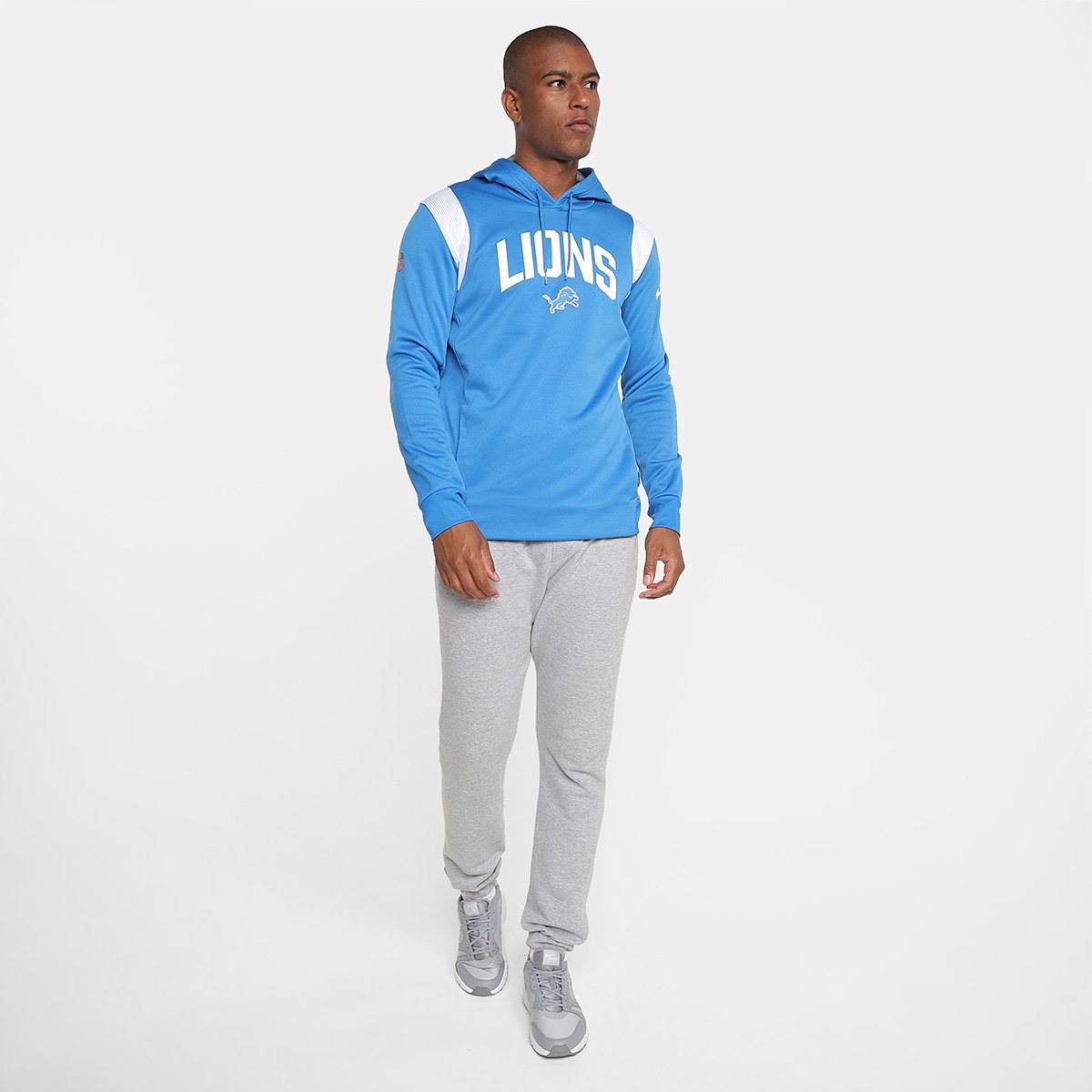 Moletom Nike NFL Detroit Lions Fleece Masculino - Tam: GG - 3
