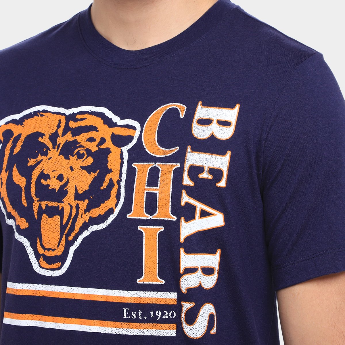Camiseta Nike NFL Chicago Bears Triblend Masculina - Tam: P - 2