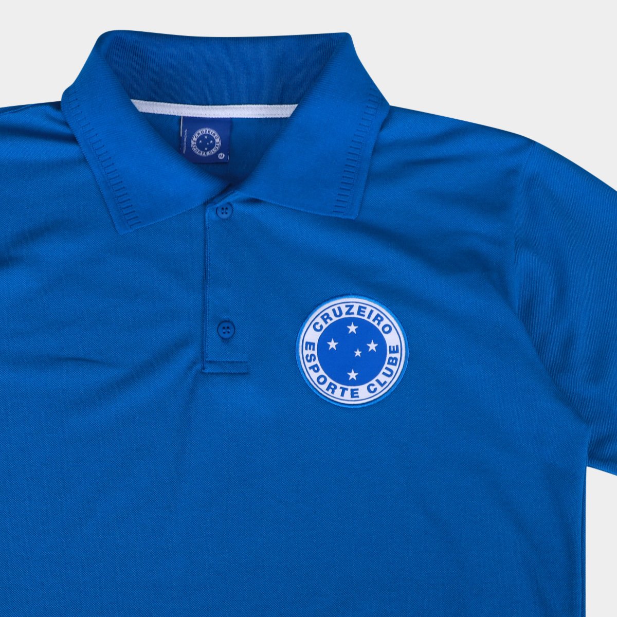 Camisa Polo Cruzeiro Escudo Manga Curta Masculina - Tam: P - 3