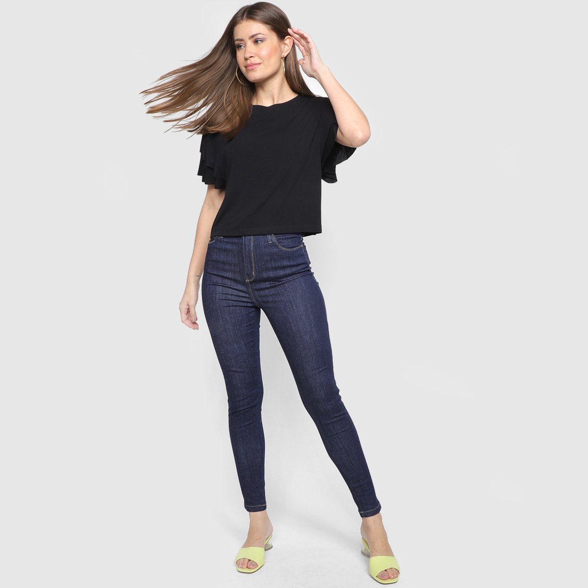 Calça Jeans Skinny All Is Love Lucia Cintura Alta Feminina - Tam: 36 - 3