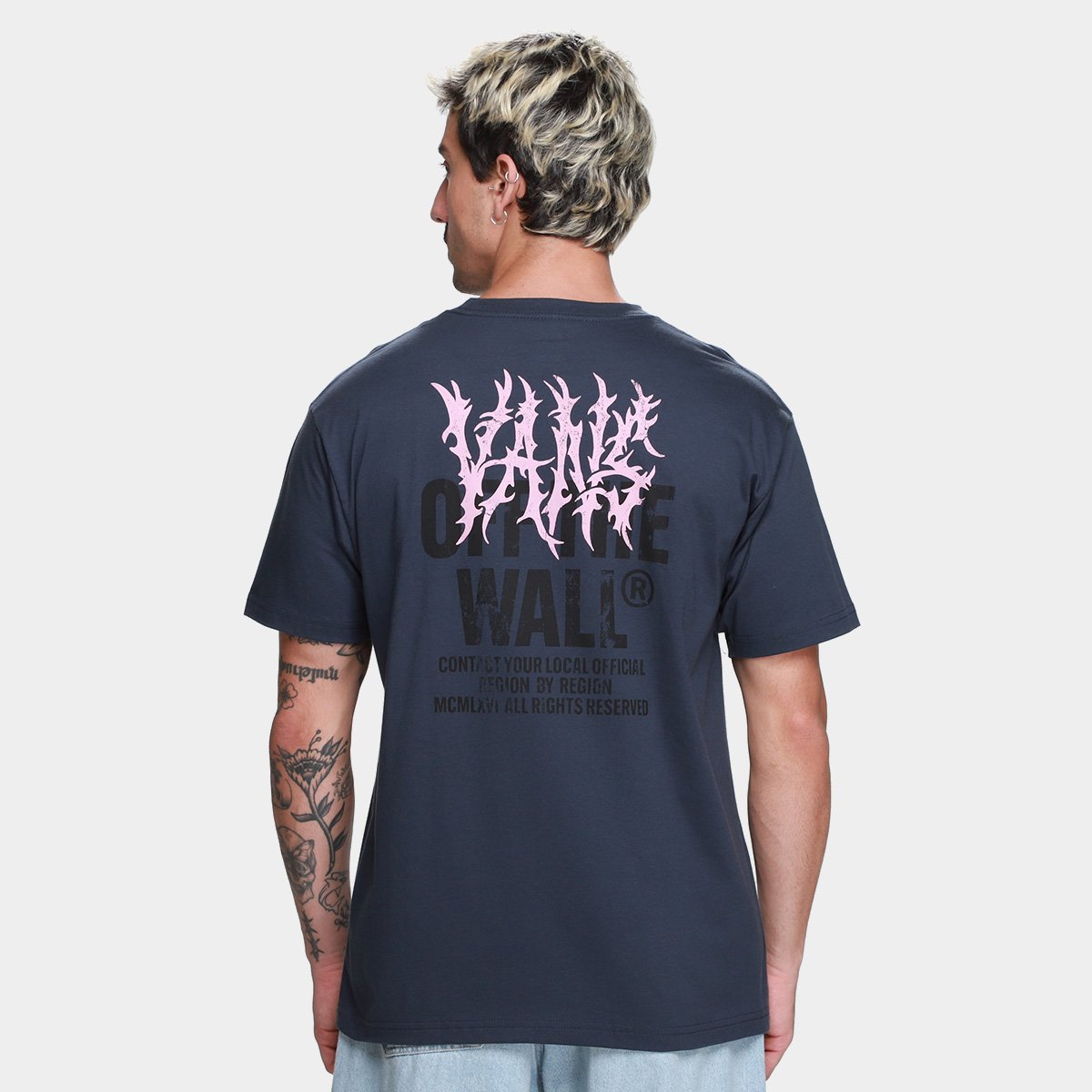 Camiseta Vans Metal Wall Masculina - Tam: P - 1