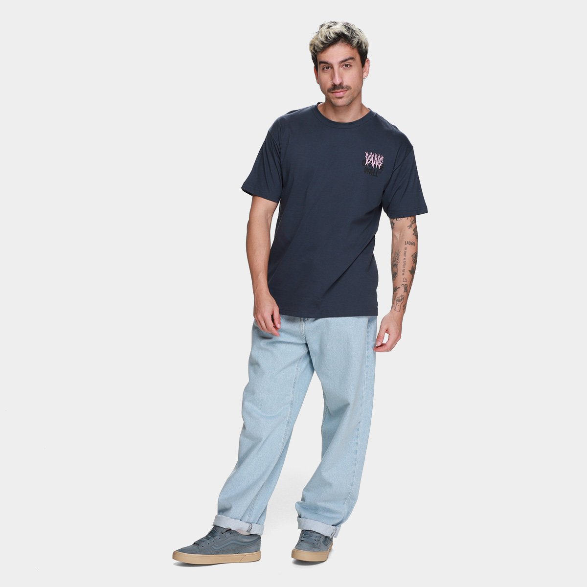 Camiseta Vans Metal Wall Masculina - Tam: P - 3
