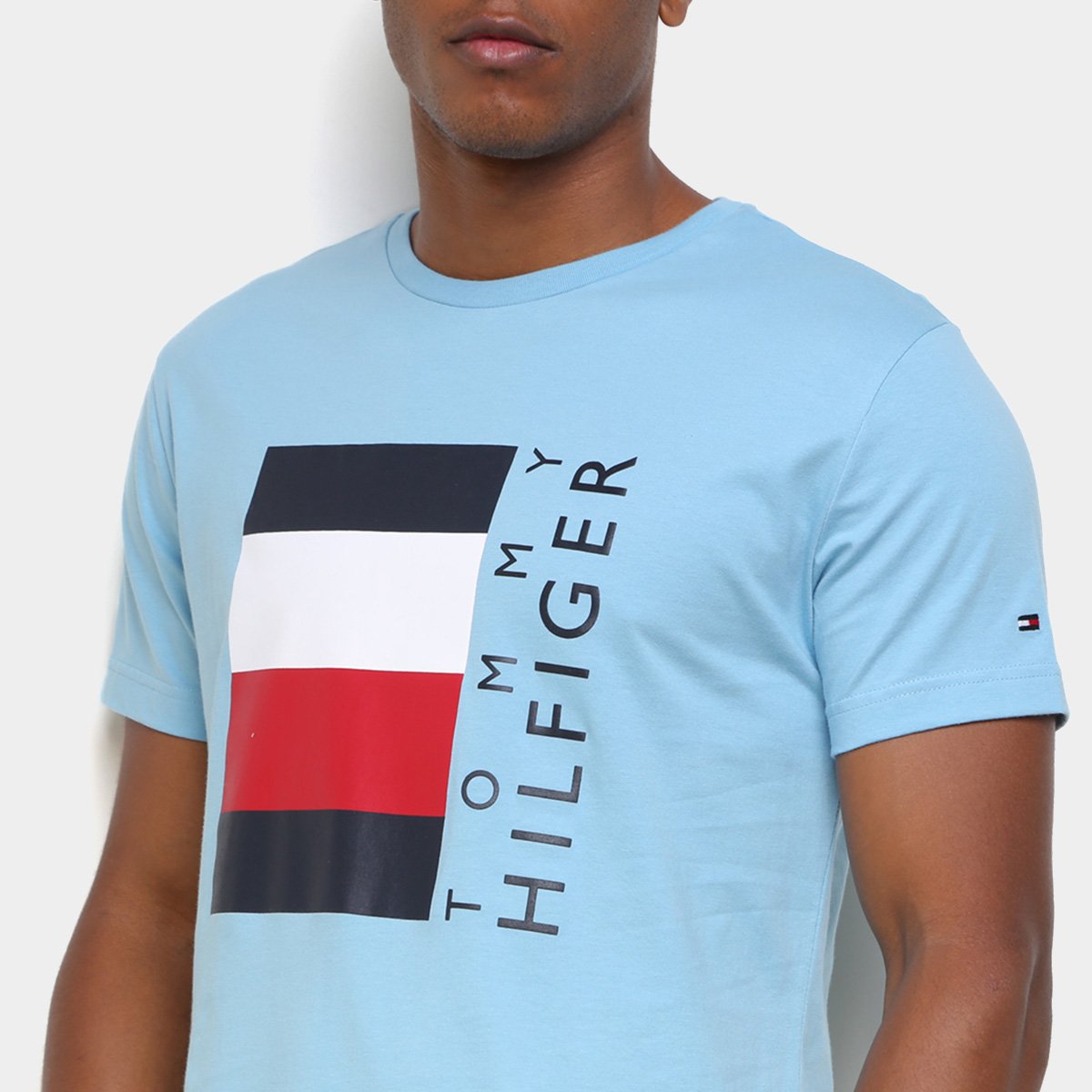 Camiseta Tommy Hilfiger Logo Masculina - Tam: P - 2