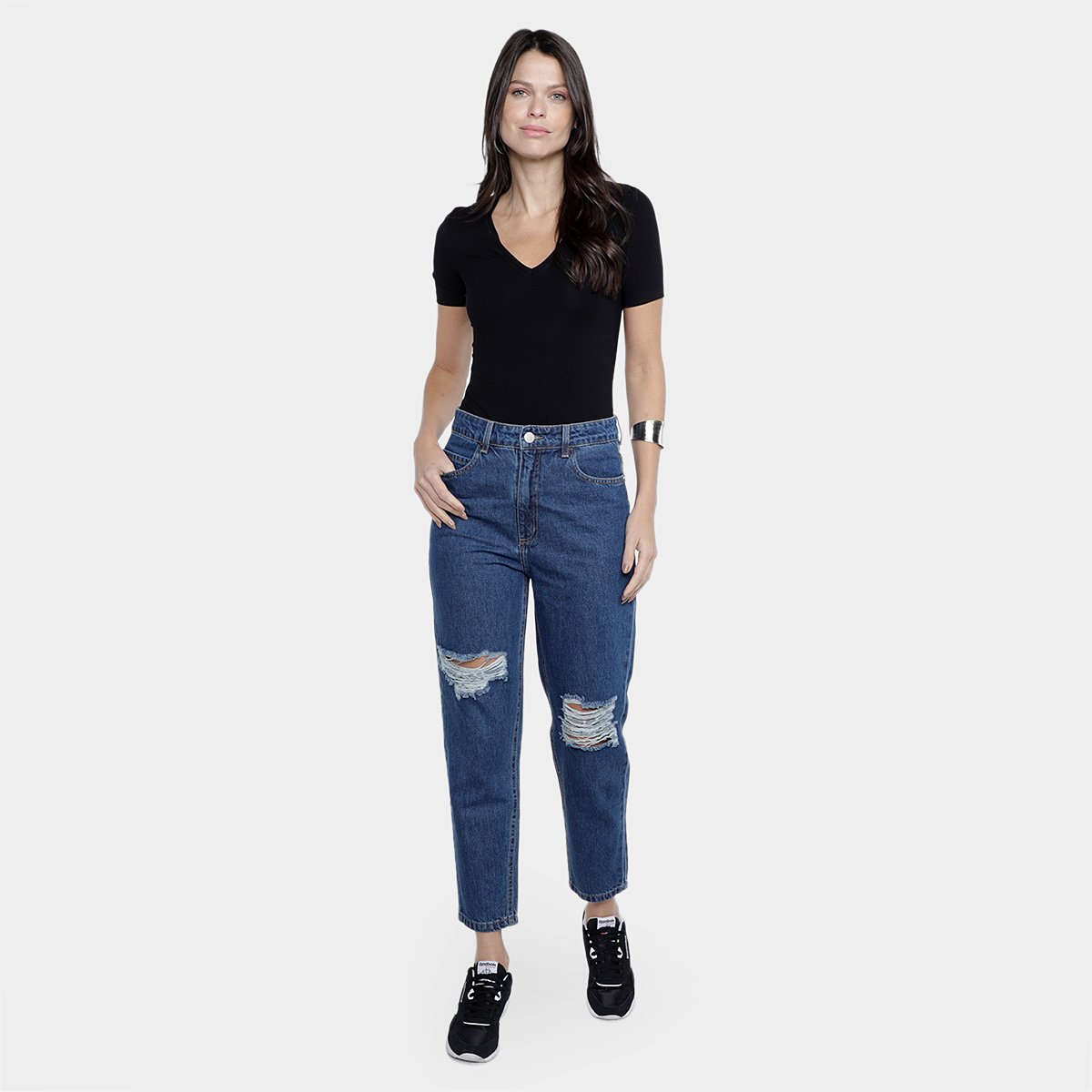 Calça Jeans Hering Cintura Alta Feminina - Tam: 40 - 3