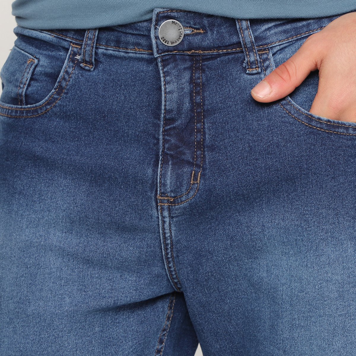 Calça Jeans Hering Casual Masculina - Tam: 46 - 3