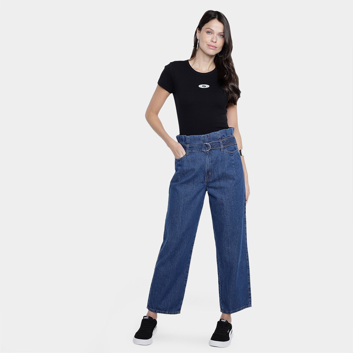 Calça Jeans Hering Cintura Alta Feminina - Tam: 36 - 3