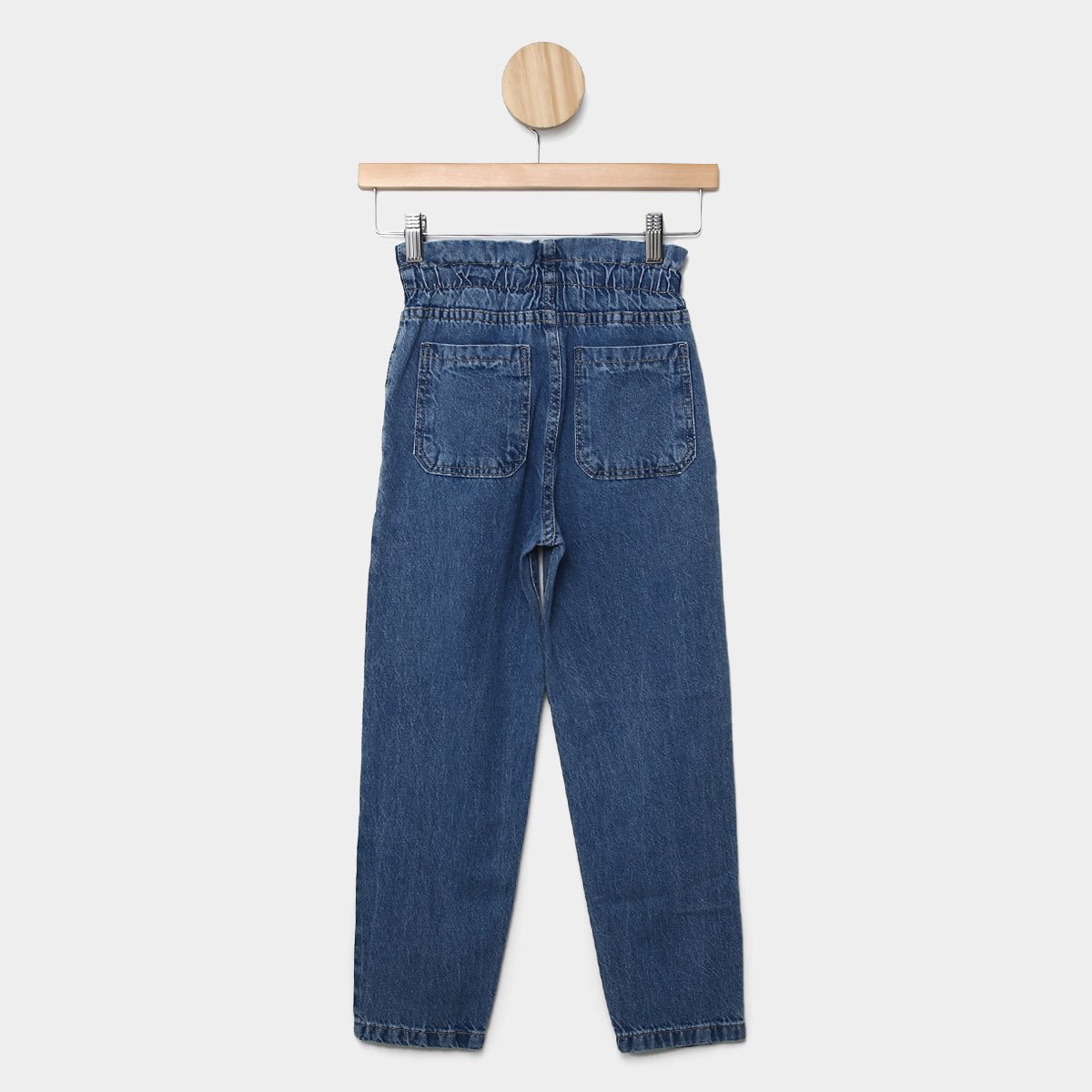 Calça Jeans Infantil Hering Kids Paper Bag Menina - Tam: 4A - 1
