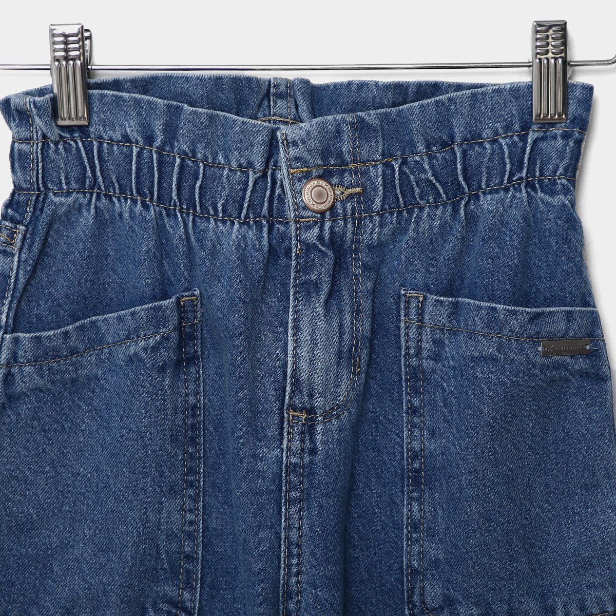 Calça Jeans Infantil Hering Kids Paper Bag Menina - Tam: 4A - 2