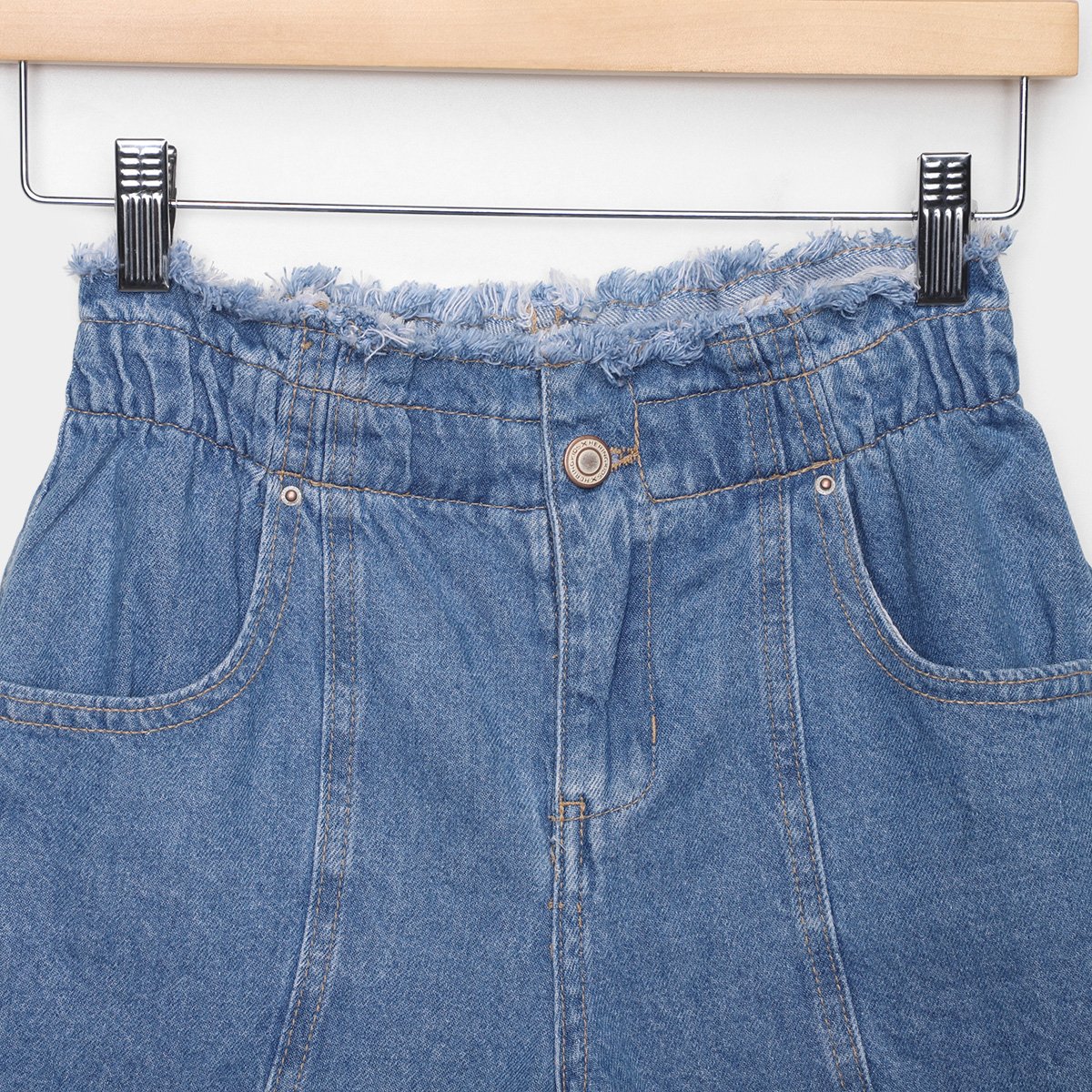 Short Jeans Infantil Hering Kids Slouchy Menina - Tam: 6A - 1