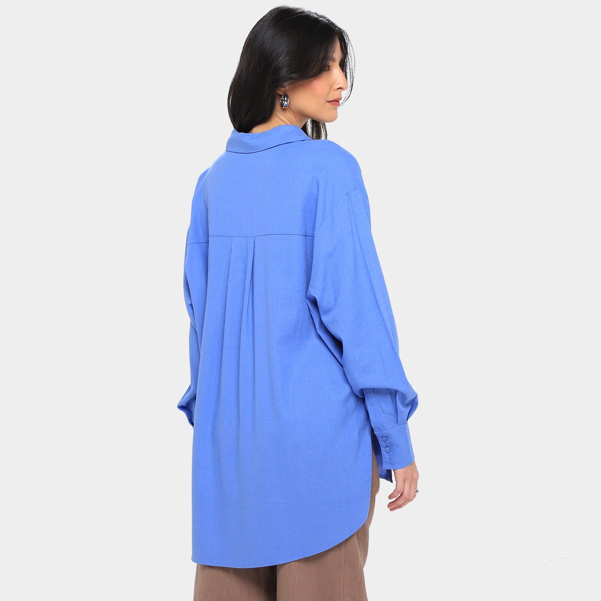 Camisa Manga Longa Hering Oversized Feminina - Tam: M - 1