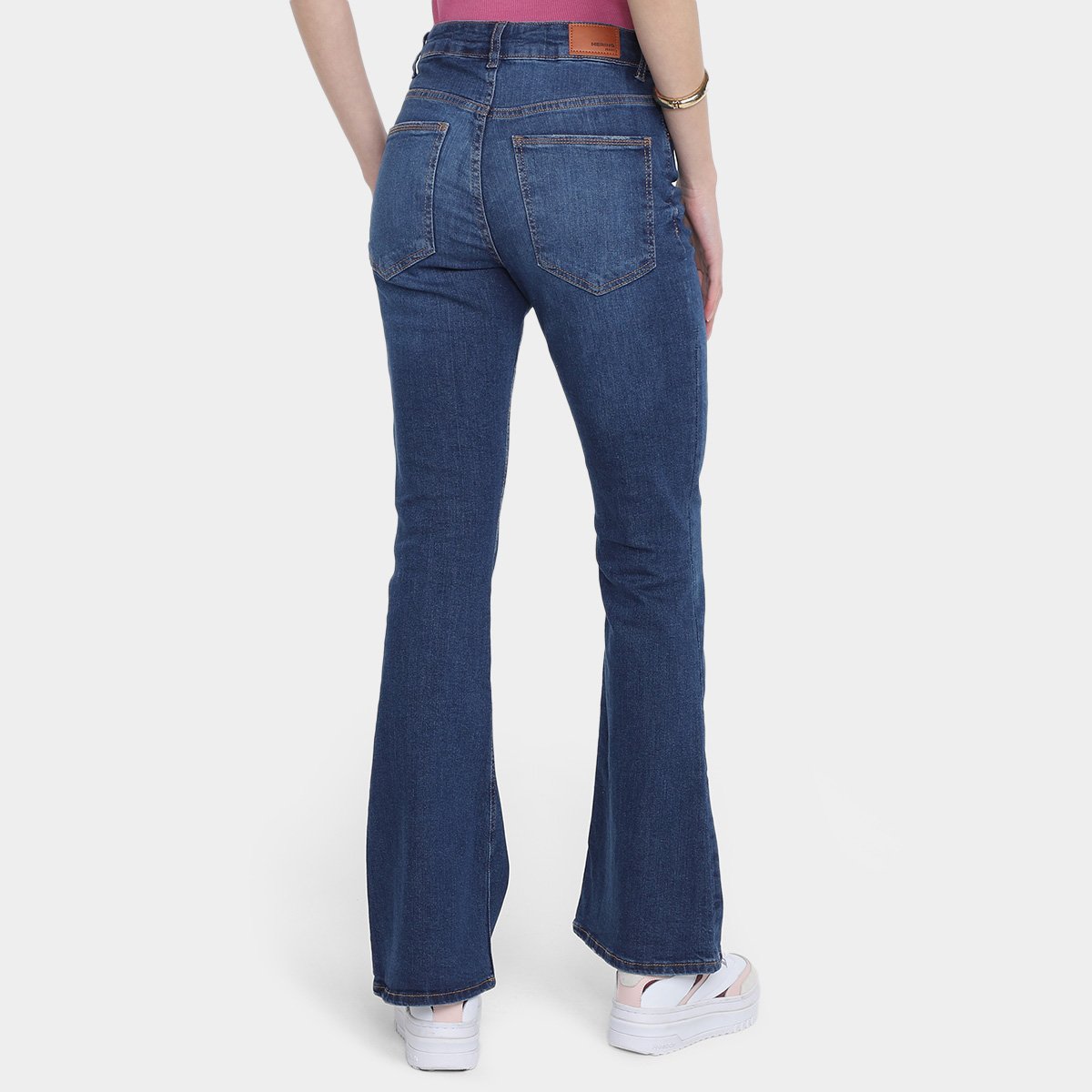 Calça Jeans Flare Hering Cintura Alta Feminina - Tam: 44 - 1