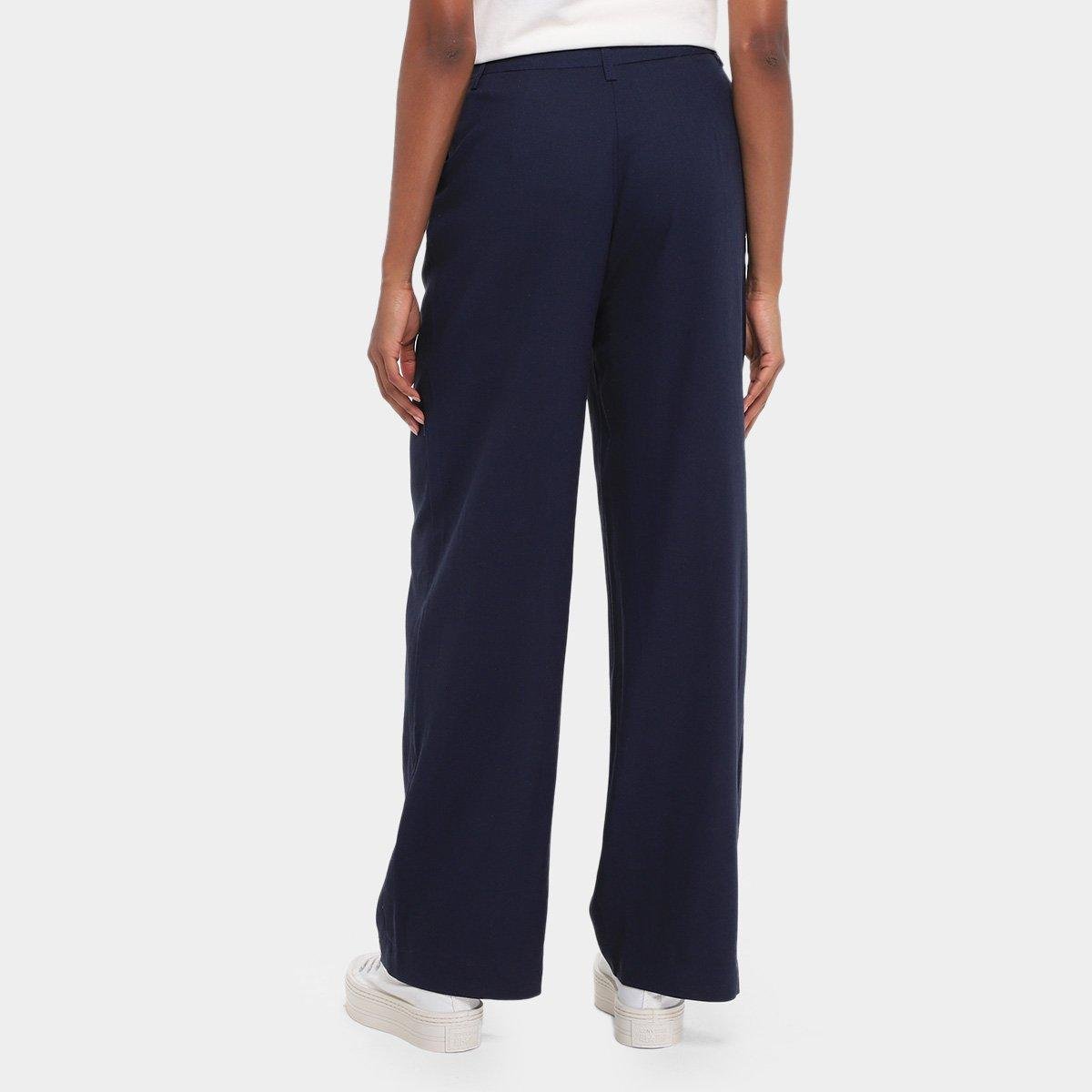 Calça Hering Alfaiataria Reta Feminina - Tam: 44 - 1