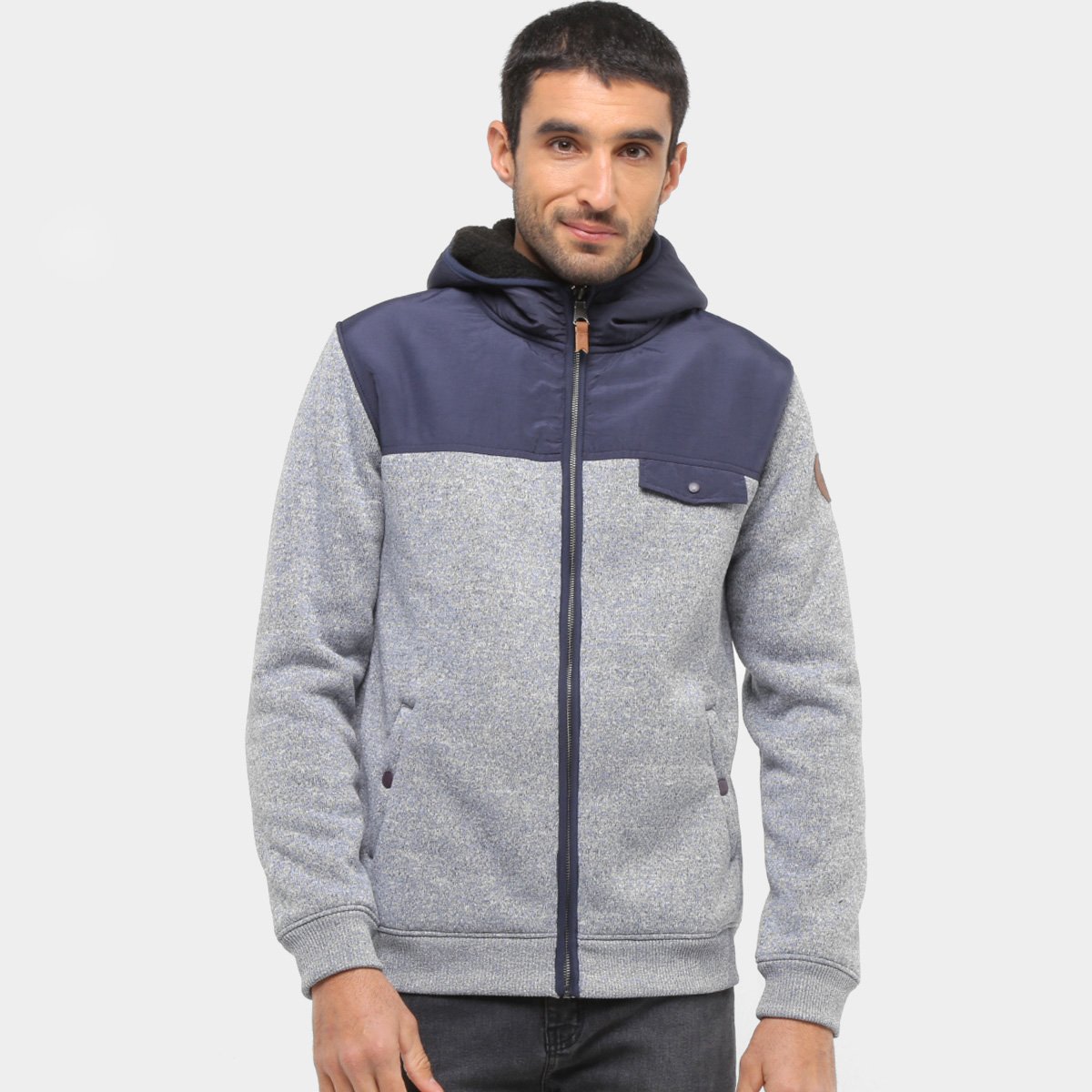 Jaqueta Moletom Quiksilver Keller Mix Imp Masculina