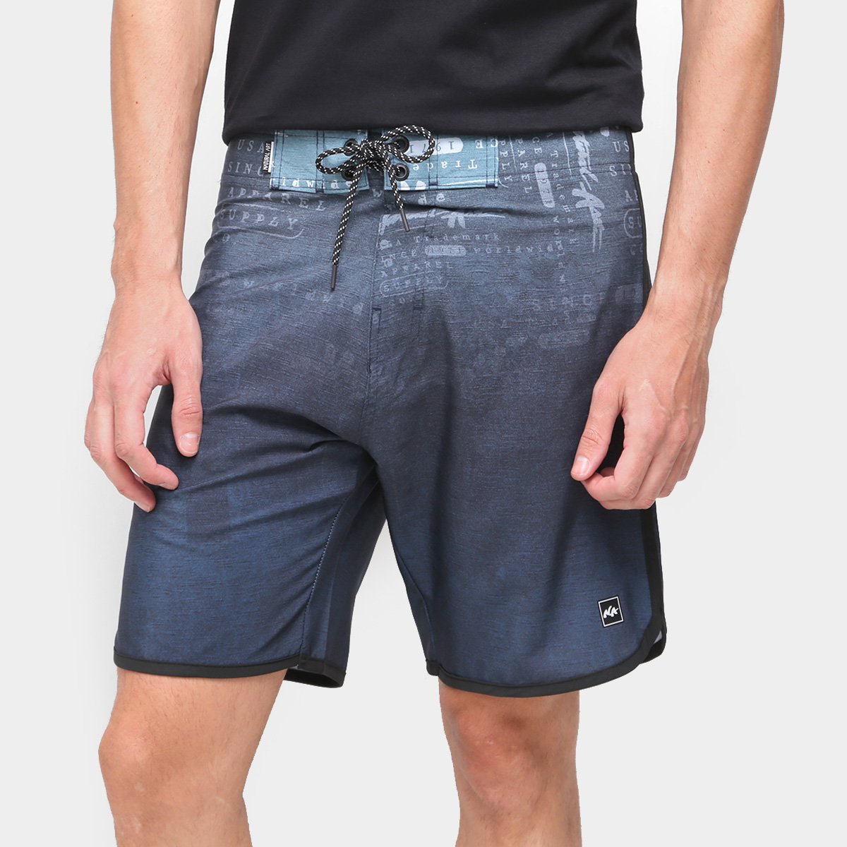 Bermuda Água Natural Art Stamp Masculina