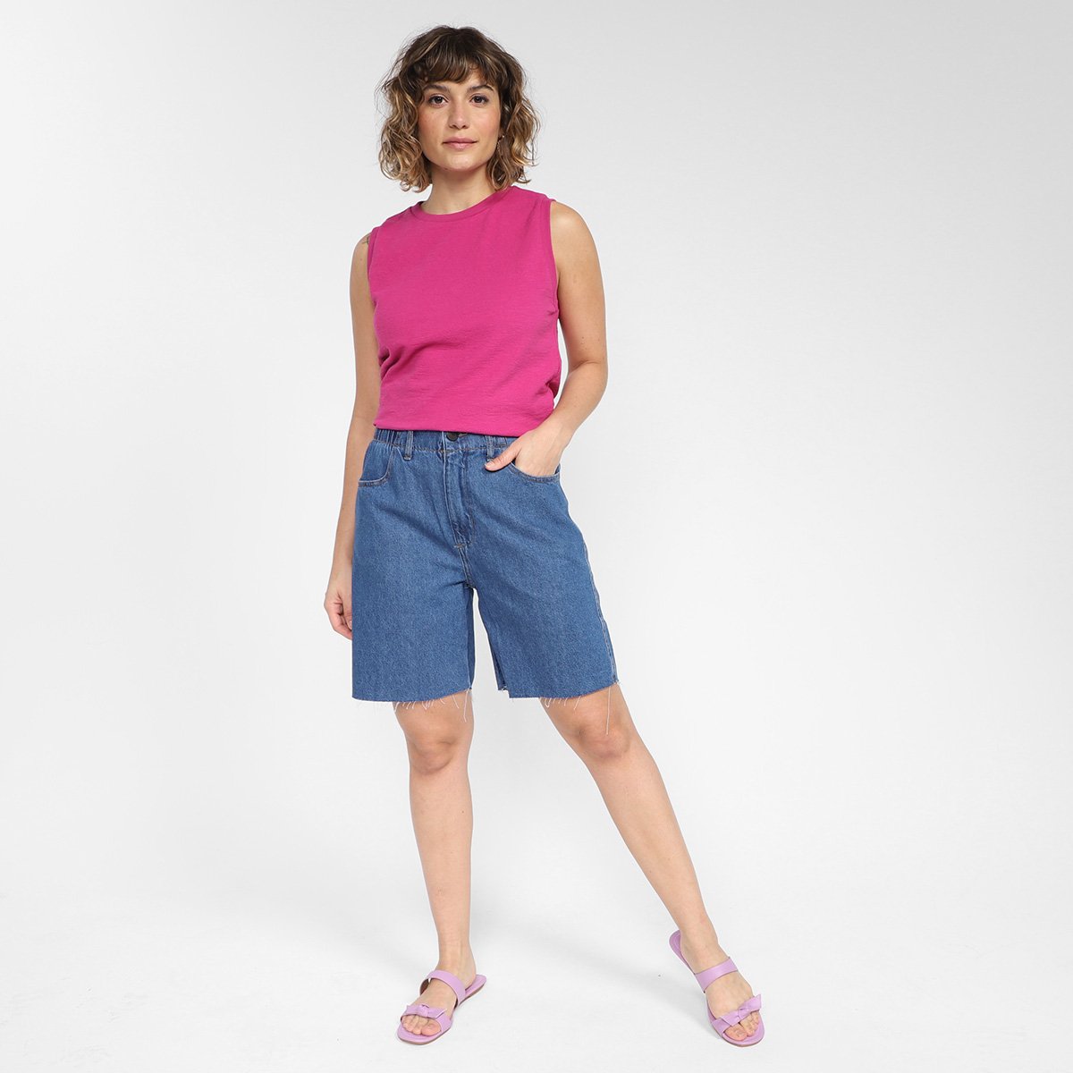 bermudas femininas com elastico na cintura