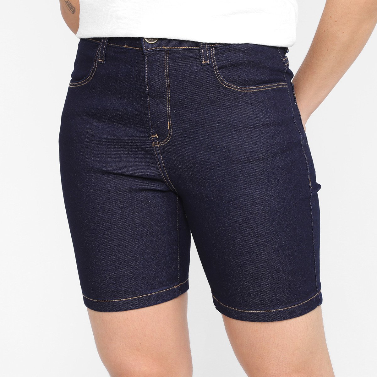 Bermuda Jeans Hering Ciclista Feminina