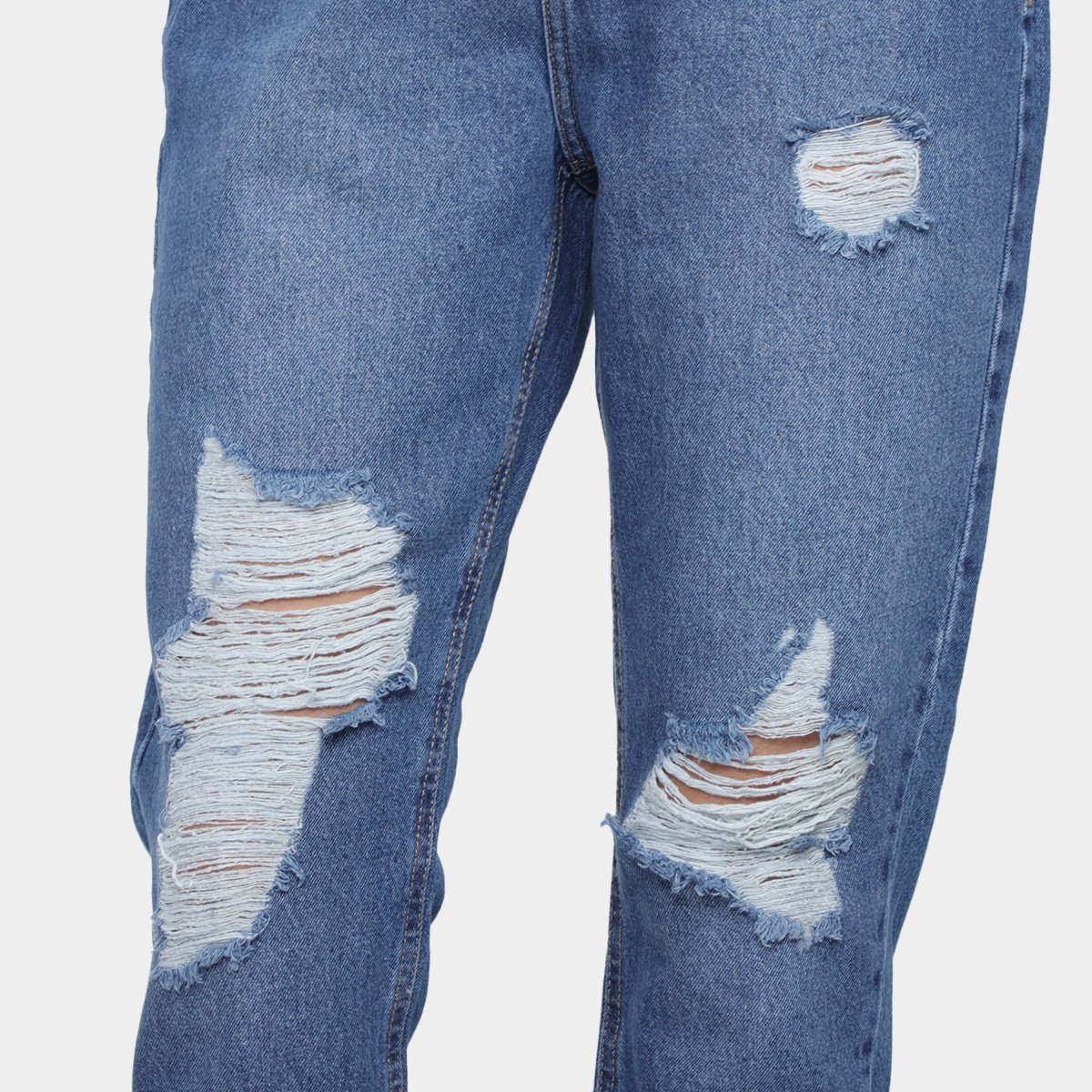 Calça Jeans Hering Mom Destroyed Feminina - Tam: 40 - 2