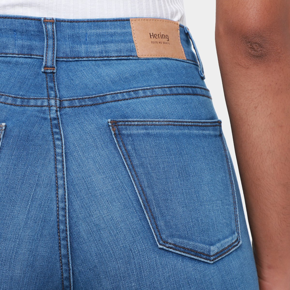 Calça Jeans Skinny Hering Cintura Alta Feminina - Tam: 38 - 2