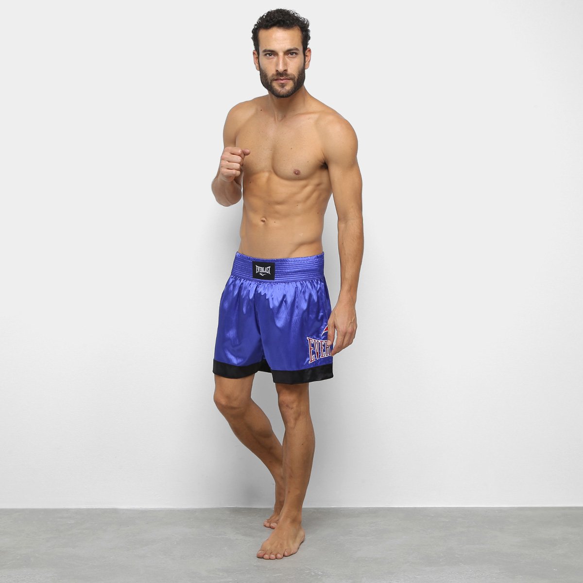 Shorts De Muay Thai/Boxe Everlast Bordados Laterais - Tam: P - 2