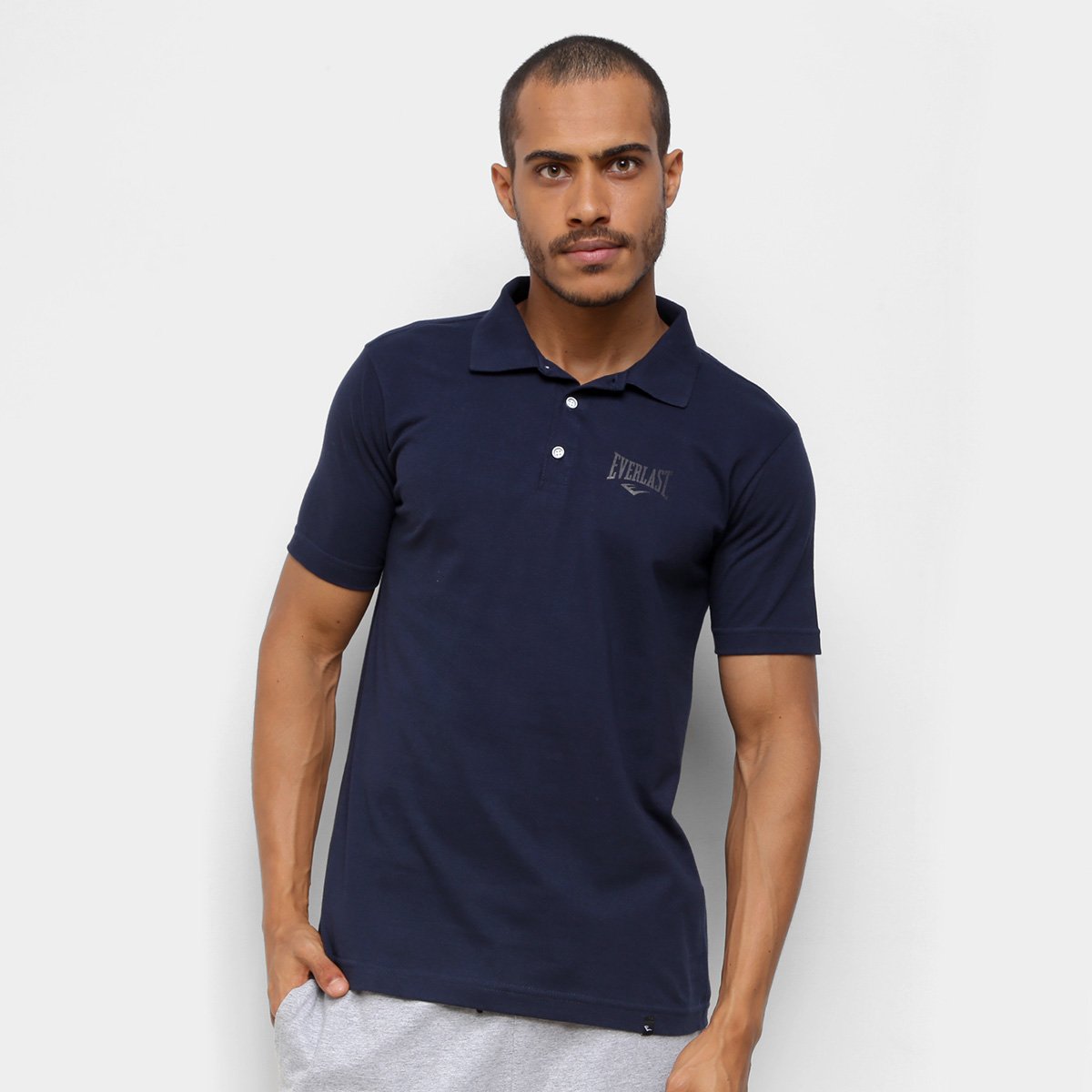 Camisa Polo Everlast Mini Logo Básica Masculina