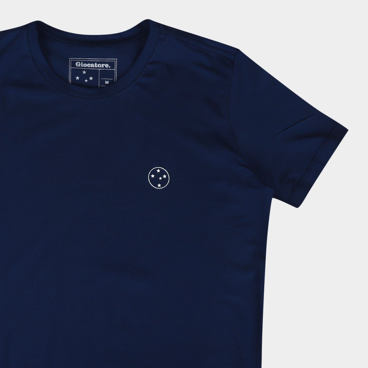 Camiseta Cruzeiro Escudo Retrô Masculina - Tam: P - 4
