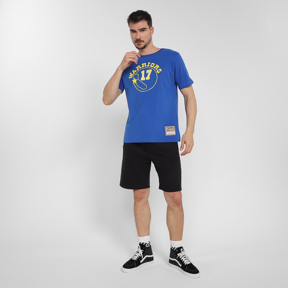 Camiseta NBA Golden State Warriors Mitchell & Ness Mullin 17 Masculina - Tam: P - 3