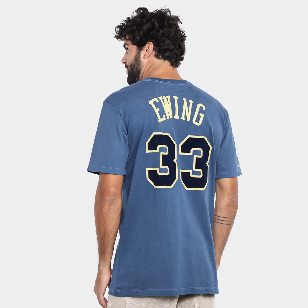 Camiseta New York Knicks Mitchell & Ness Ewing Masculina - Tam: P - 1