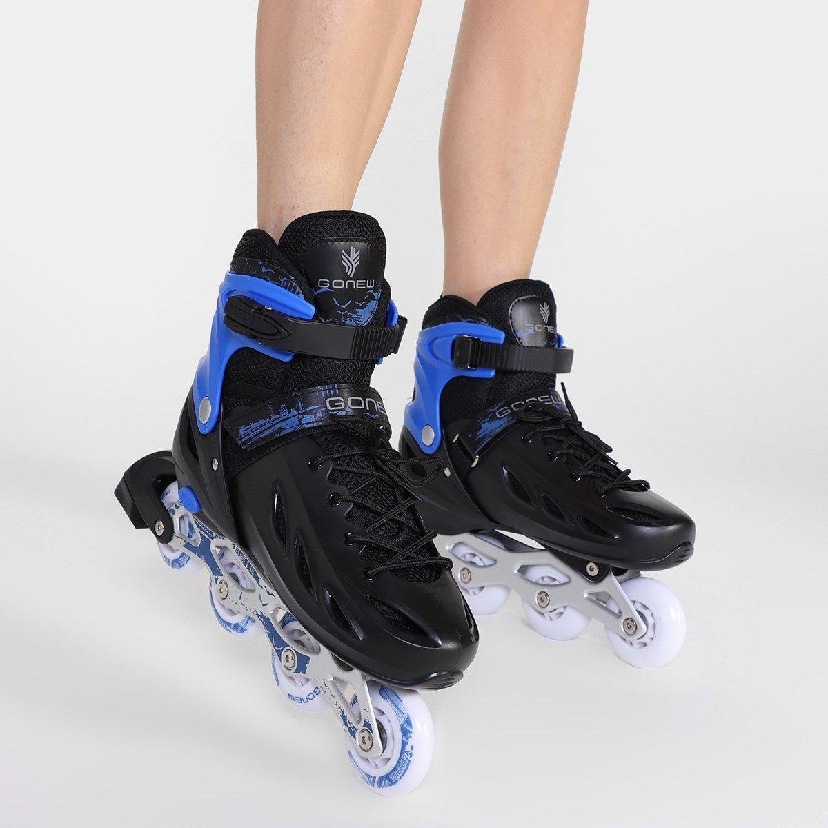 Patins Gonew Fitness Flexx Pró InLine ABEC-9 - 64MM - Tam: 31/34 - 1