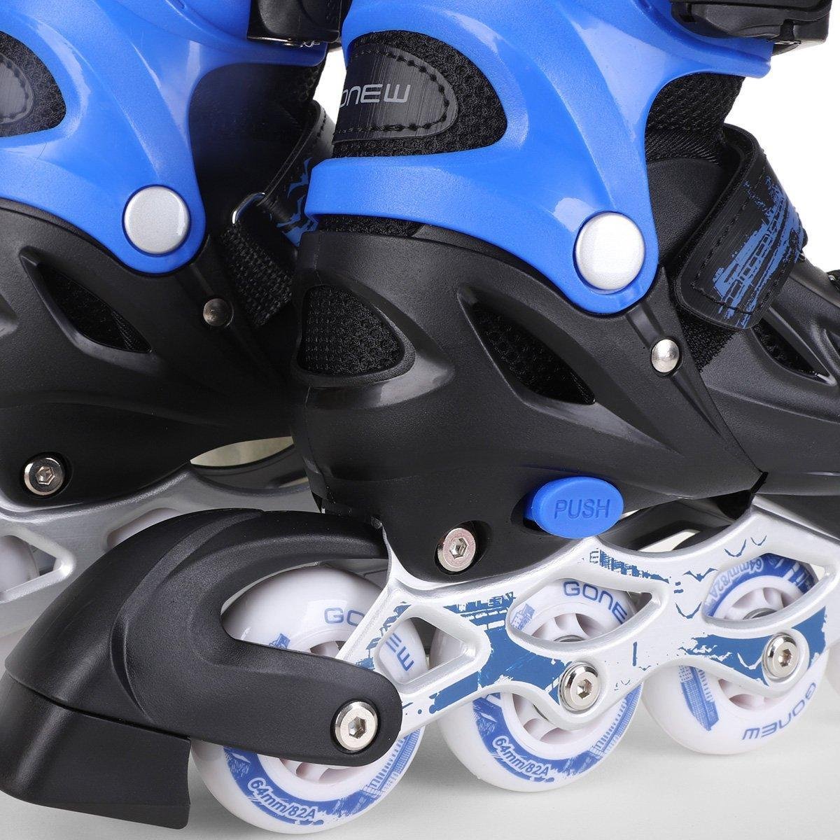 Patins Gonew Fitness Flexx Pró InLine ABEC-9 - 64MM - Tam: 31/34 - 5