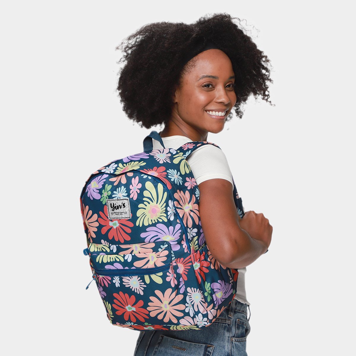 Mochila Infantil Yins Brasil Daises - 1