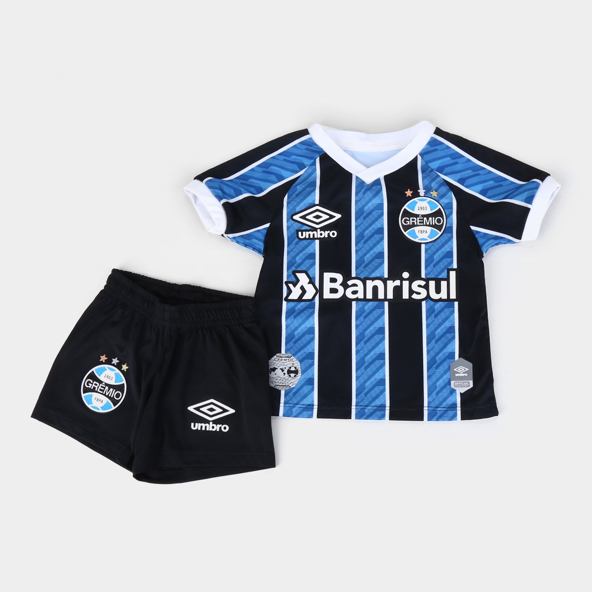 Kit Grêmio Infantil I 20/21 s/n° Torcedor Umbro
