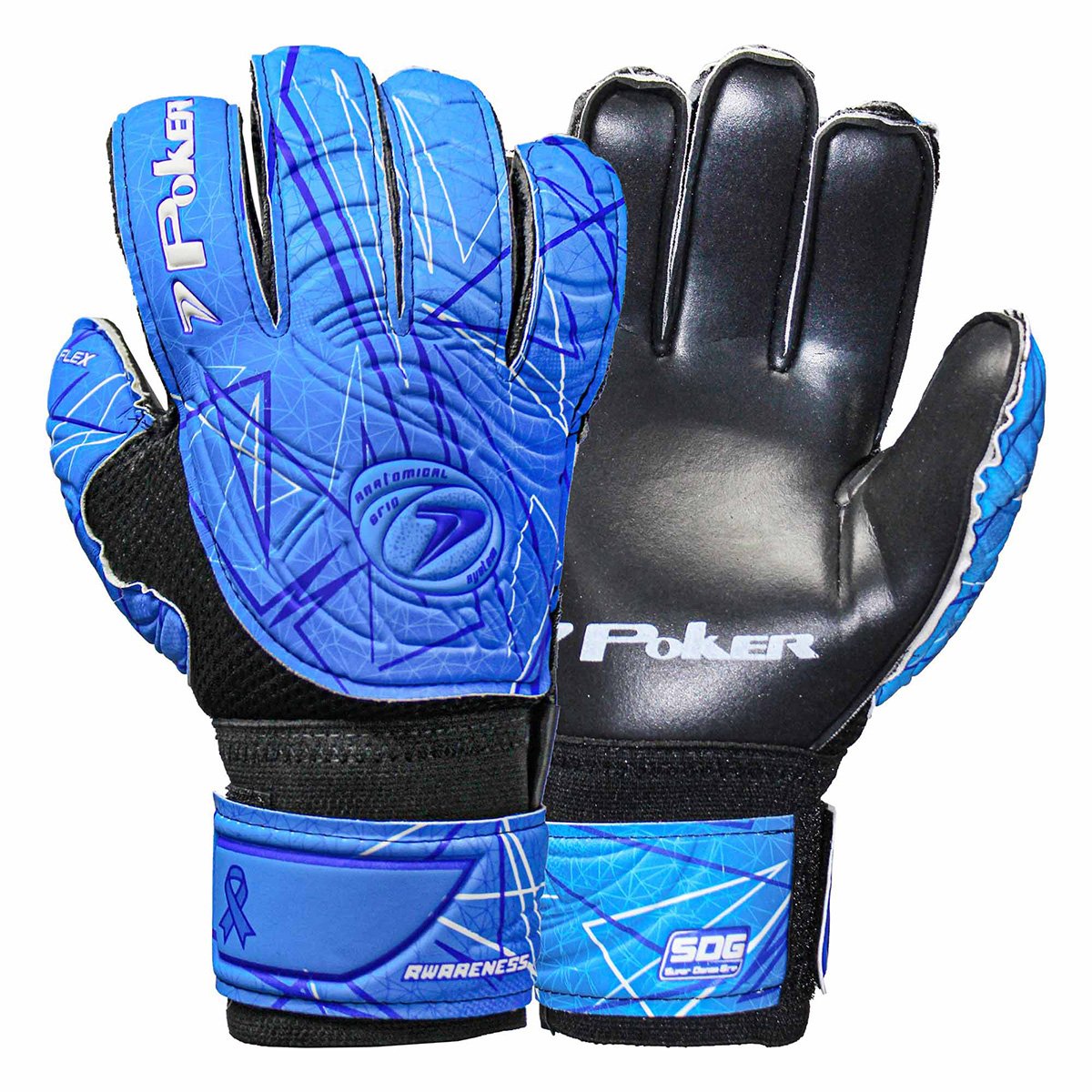 Luva de Goleiro Poker Multiterreno Awareness Novembro Azul