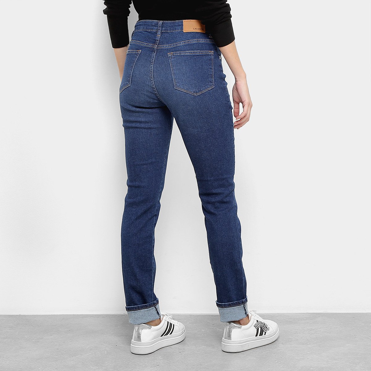 calça jeans da lacoste feminina