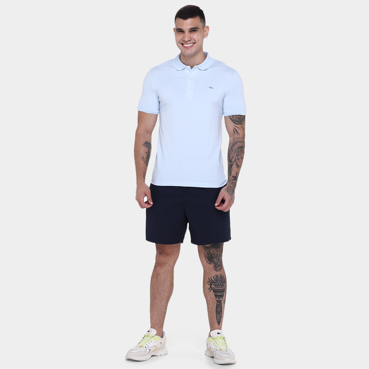 Camisa Polo Lacoste Slim Fit Masculina - Tam: G - 3