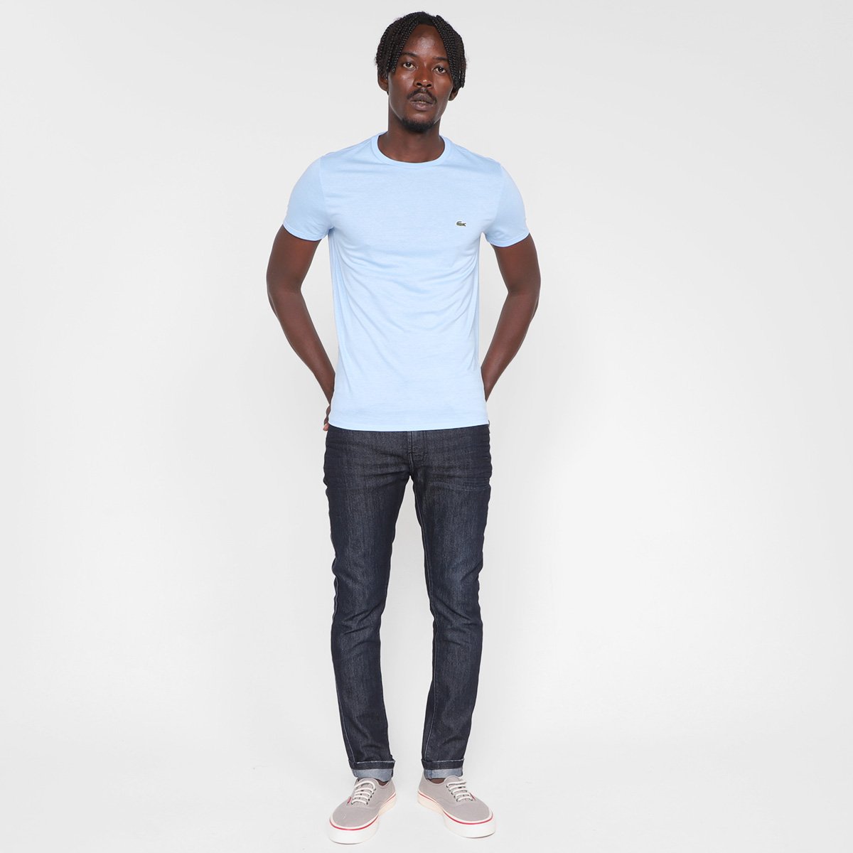 Camiseta Lacoste Logo Masculina - Tam: GG - 3