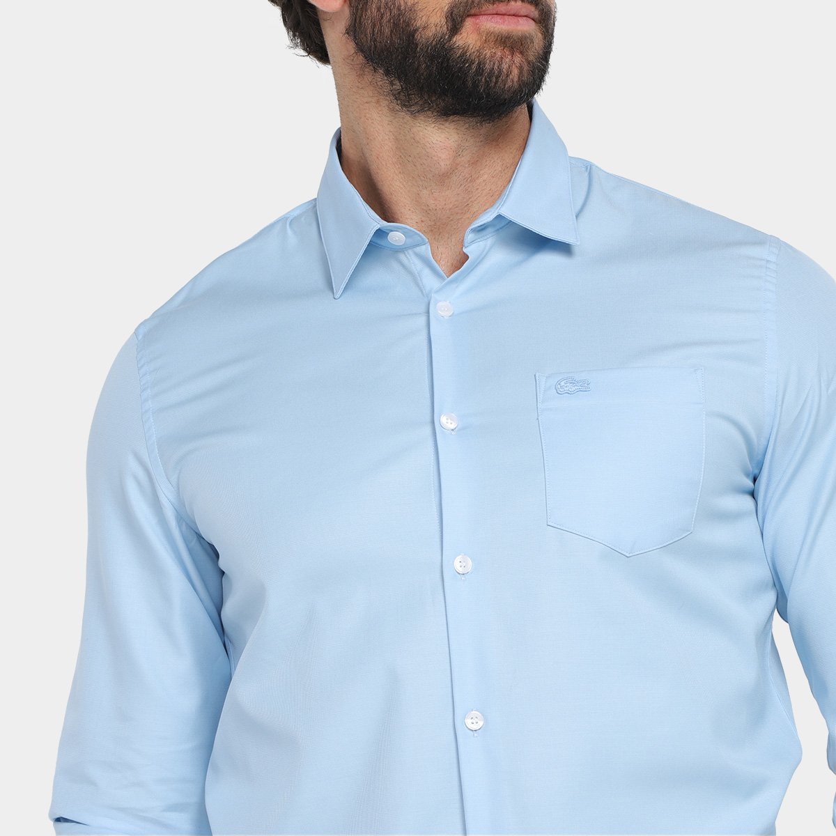 Camisa Social Masculina Manga Longa Lacoste - Tam: 40 - 2