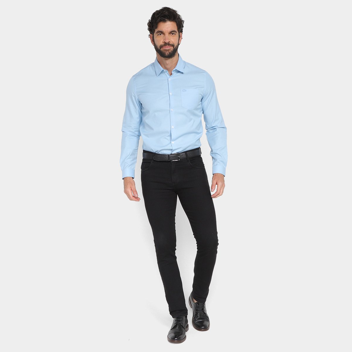 Camisa Social Masculina Manga Longa Lacoste - Tam: 40 - 3