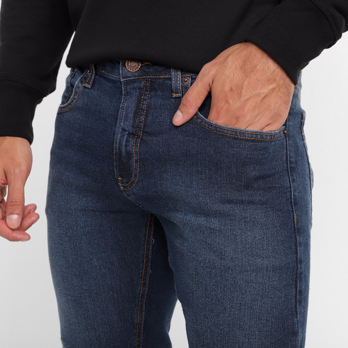 Calça Jeans Slim Calvin Klein Masculina - Tam: 48 - 3
