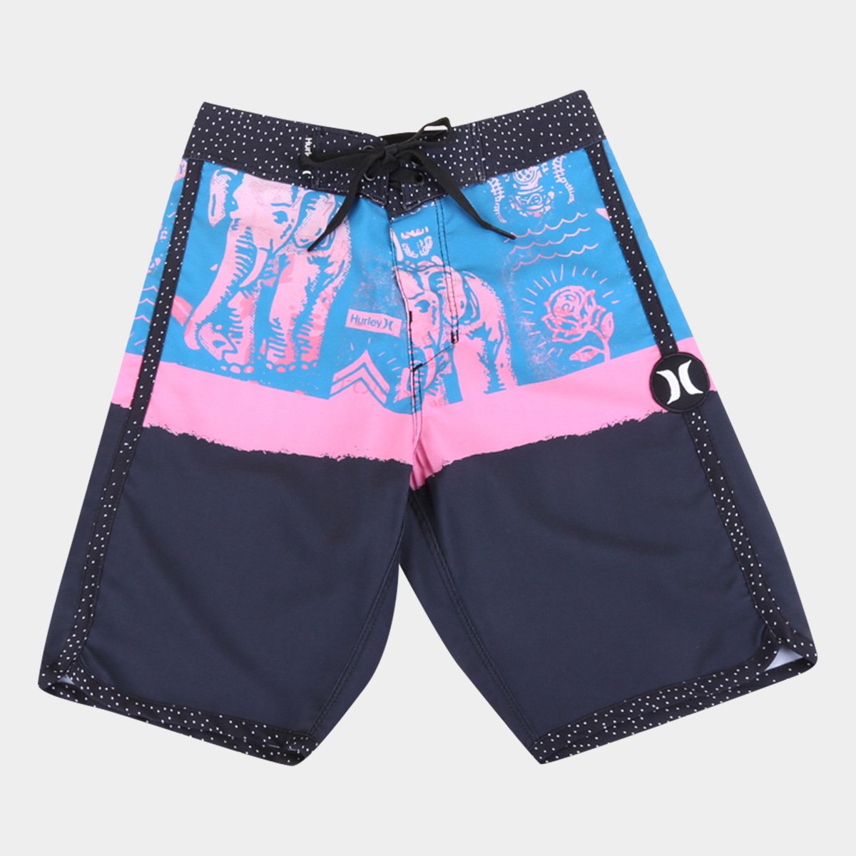 Bermuda Juvenil Hurley Água Surf Punk Masculina