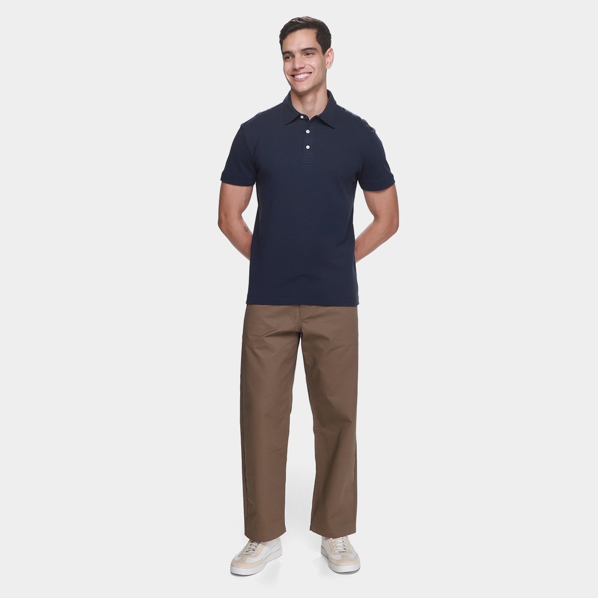 Camisa Polo Forum Casual Masculina - Tam: P - 3