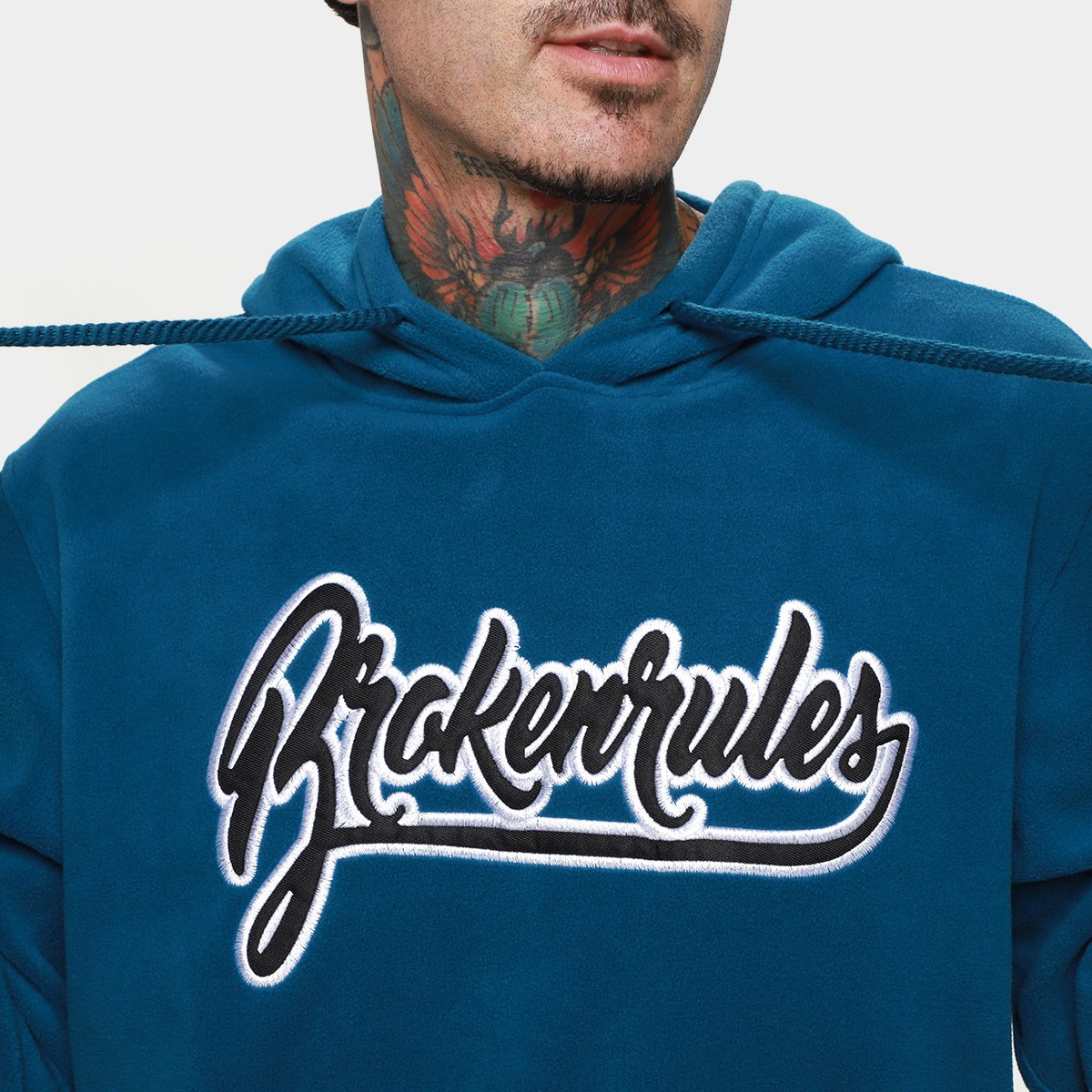 Moletom Broken Rules Bordado Masculino - Tam: P - 2