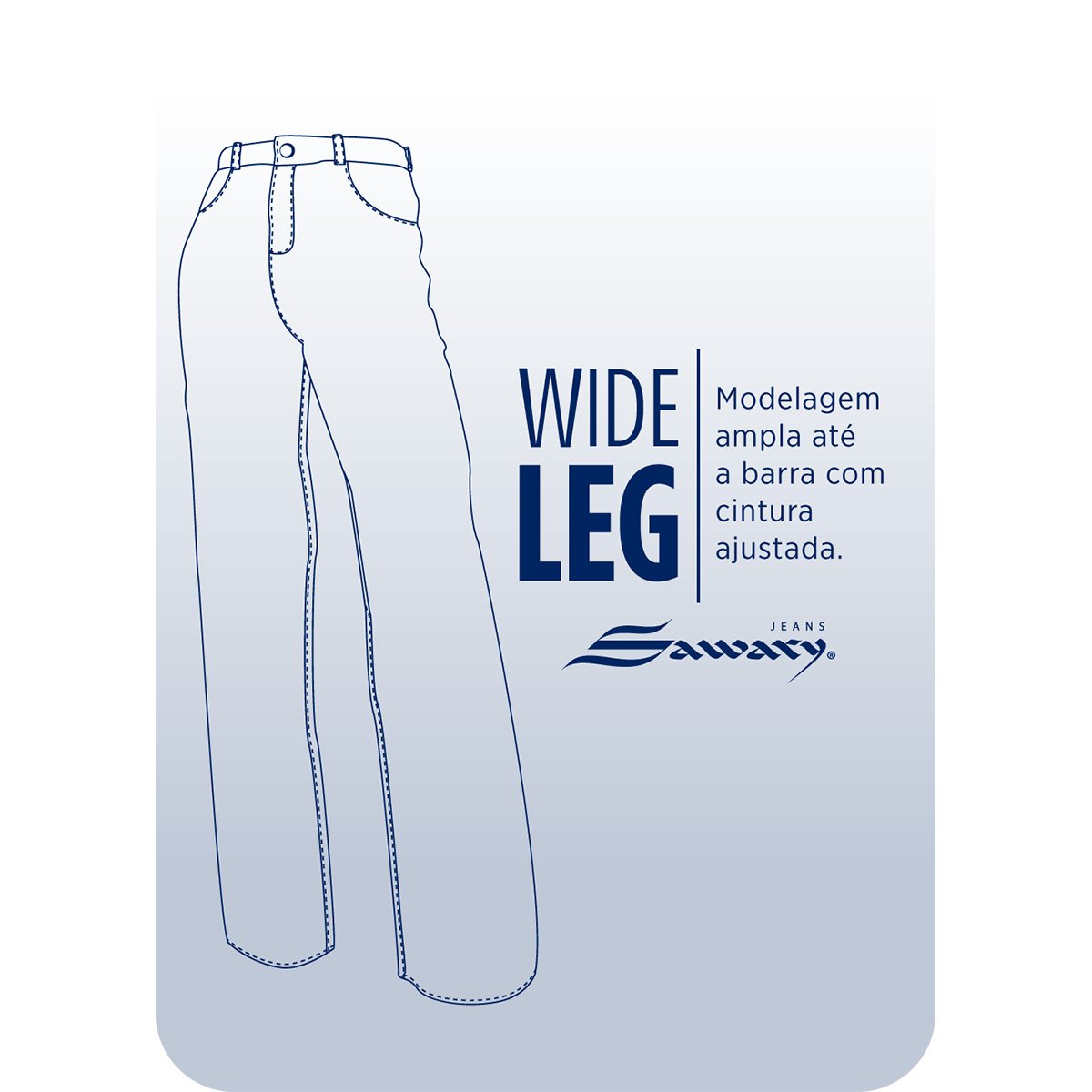 Calça Jeans Wide Leg Destroyed Cós Diferenciado Cintura Alta Feminina - Tam: 36 - 4